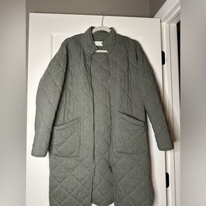 Z supply coat in olive